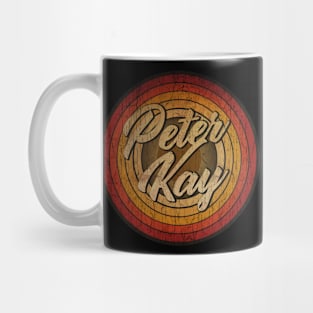 arjunthemaniac, circle retro faded Peter Kay Mug